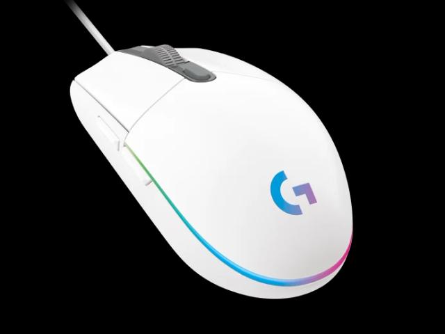 Logitech G102 Gaming Mouse  Lightsync RGB USB (White)